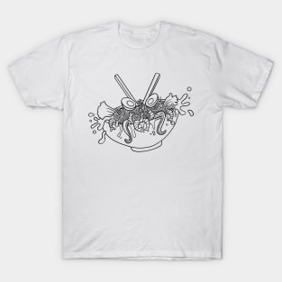 Ramen Monster (outlined) T-Shirt